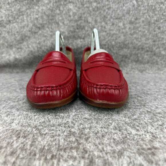 ✅SAS Womens 8.5N Red Leather Tripad Comfort Penny Loafers Slip-On Moccasin Style - Picture 7 of 12
